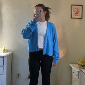 Thrifted Blue Unbranded Cardigan